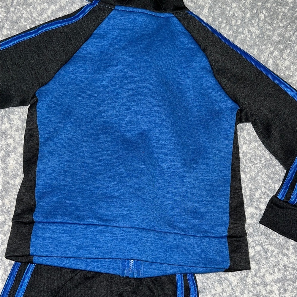 Adidas Black and Blue Hoodie Set - Picture 7 of 8